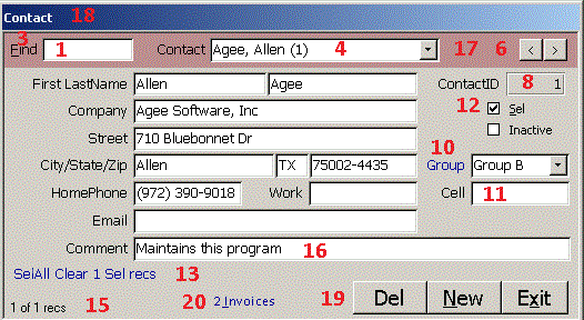 User friendly features on Microsoft Access single record form