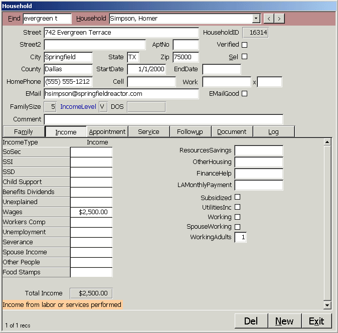 Nonprofit Social Service Charity Income Calculator