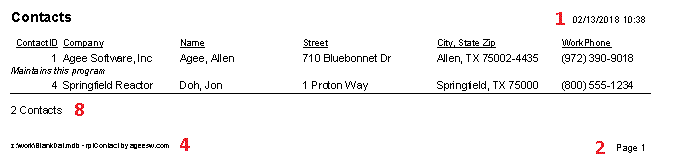 Features to make Microsoft Access reports more user frienly